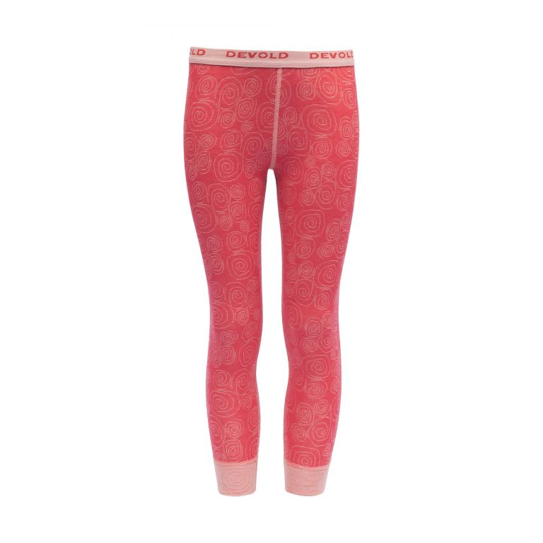 Devold DUO ACTIVE KID LONG JOHNS poppy