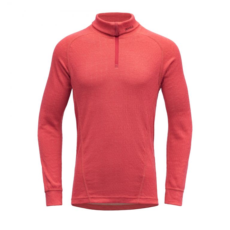 Devold DUO ACTIVE JR ZIP NECK poppy