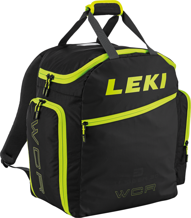 Leki Ski Boot Bag WCR 60L, black-yel, 60 L