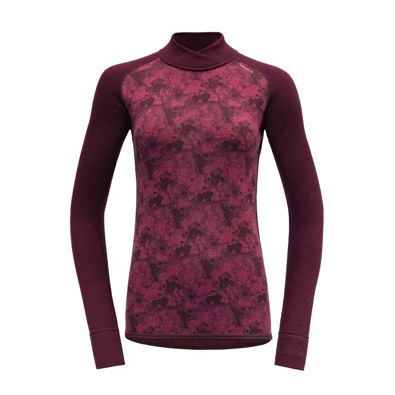 Devold Kvitegga merino 230 C.neck wmn beetroot