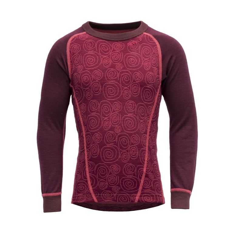 Devold Duo active merino shirt kid beetroot