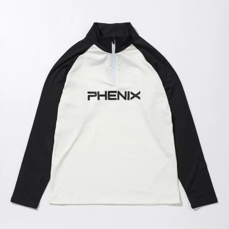 Phenix Retro70 1/2 zip tee white