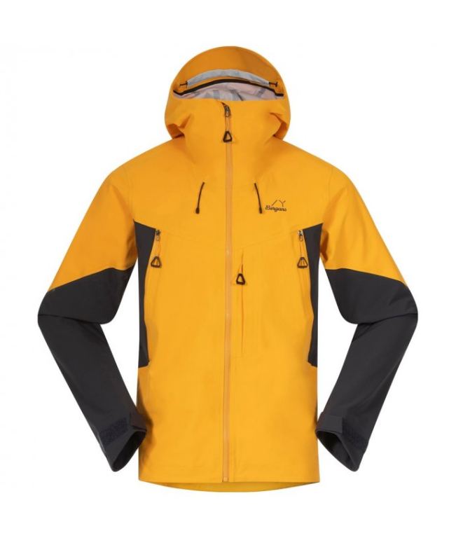 Bergans MountainLine Hybrid Softshell Jacket M Mango Yellow/Dark Shadow Grey