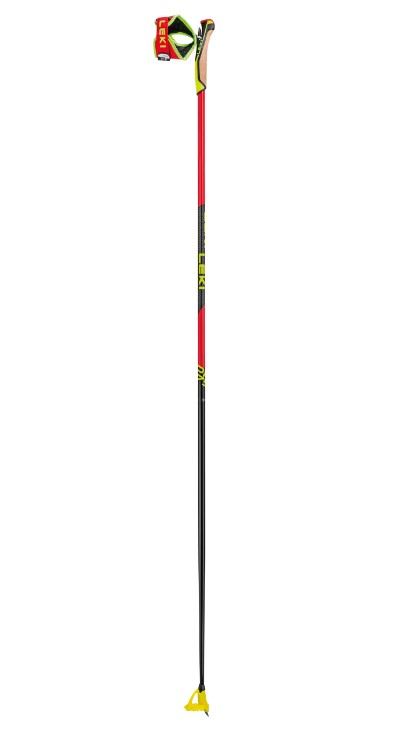 Leki PRC 750, bright red-neonyellow-black