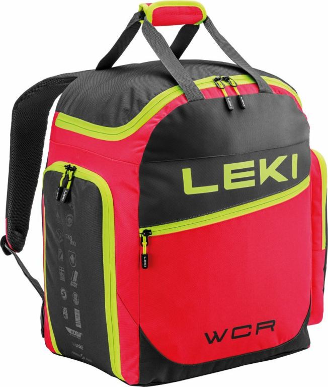 Leki ski bootbag WCR / 60L, bright red-black-neonyellow