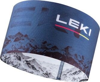Leki XC Headband, dark denim-white-poppy red