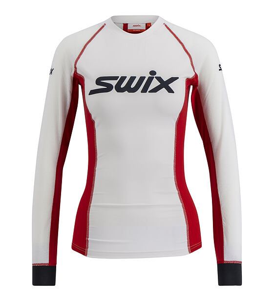 Swix Triac dl.rukáv W,white/red