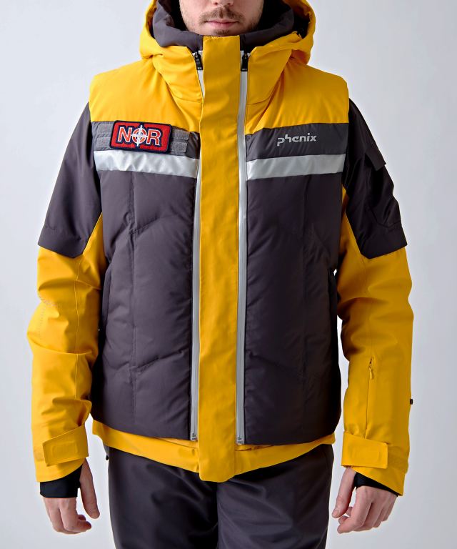 Phenix De Lorean 3way Jacket, yellow