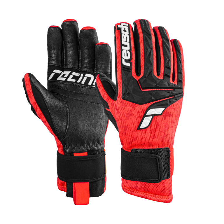 Reusch Worldcup Warrior Neo, black/fluo red