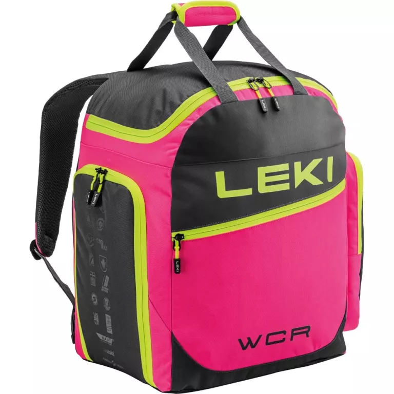 Leki Skiboot Bag WCR / 60L, neonpink-black-neonyellow
