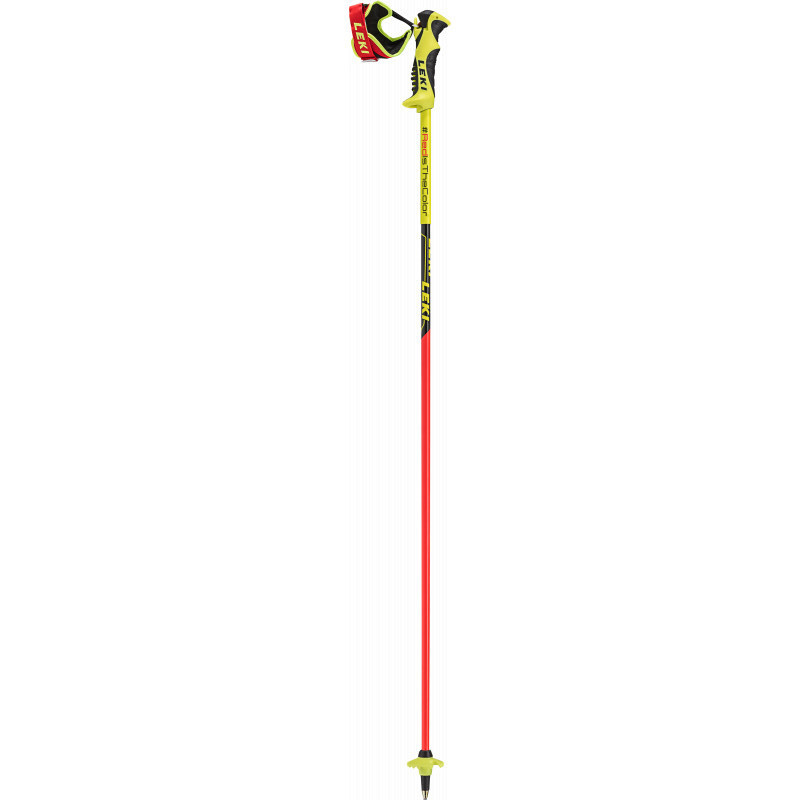 Leki WC RACING COMP Jr. neonred/neonyell-bl-wh